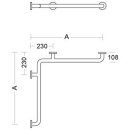 PBA Duschhandlauf 760mm ohne Brausehalterstange