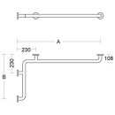 PBA Duschhandlauf 1060mm ohne Brausehalterstange