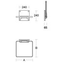 PBA Duschsitz, klappbar 415mm