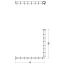 PBA Duschvorhangstange L-Form