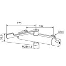 Mora Safe Clinic Waschtisch-Thermostat, Wandbatterie