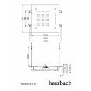 Herzbach Farblicht-Regenbrause Multifunktion 3 500 x 500 mm