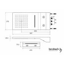 Herzbach Regenbrause Multifunktion 3 593 x 270 mm