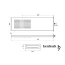 Herzbach Regenbrause 535 x 160 mm