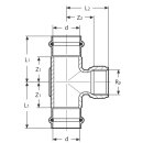 1/2x18 T-Stück Rotguss 90° I/I-IG Kombifitting Frabo DVGW