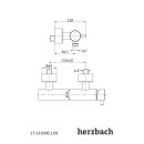 Herzbach DESIGN iX Brausebatterie Aufputz Edelstahl