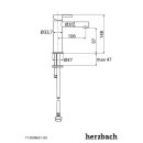 Herzbach DESIGN iX Standventil für Kaltwasser Edelstahl