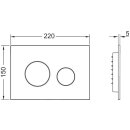 TECE Loop WC-Betätigungsplatte, Zweimengentechnik,...