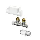 Oventrop Thermostat-Set Multiblock-T Eckform, weiß