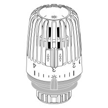 IMI Heimeier Thermostatkopf Standard K-Kopf M30x1,5 , mit eingebautem Fühler