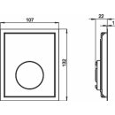 Sanit Urinal-Abdeckplatte aus Glas,...