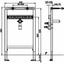 Sanit Waschtisch-Element INEO für Einlocharmaturen 820/525