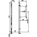 Sanit Befestigungs-Element INEO für Griff- und Haltesysteme, linke Bauform